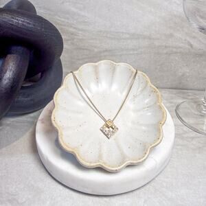 Vintage Givenchy Crystal G Necklace